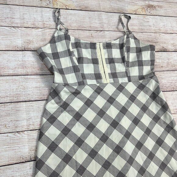 Urban Outfitters Keya Plaid Hook & Eye Mini Dress Size Large- Retro-Y2k - Picture 10 of 13